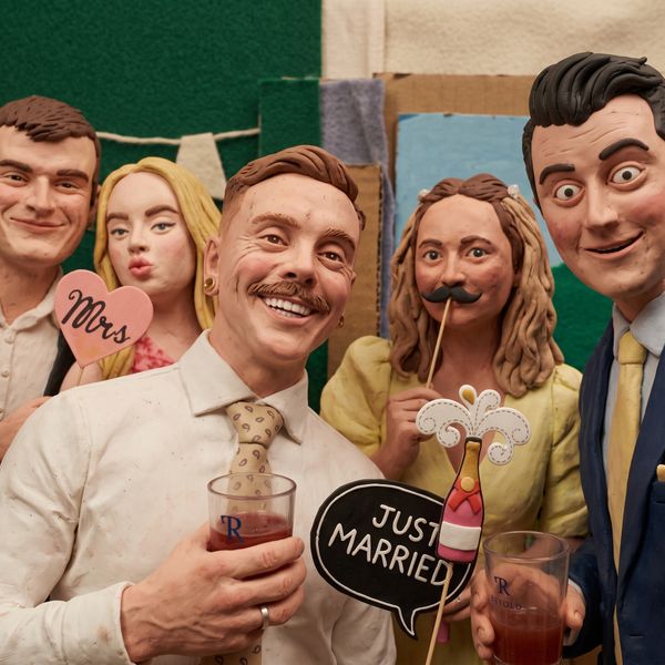 AI-bilde i stilen Leirefigur, tatt i Minselfie photobooth