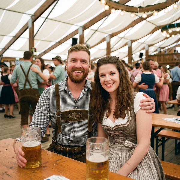 AI-bilde i stilen Oktoberfest, tatt i Minselfie photobooth